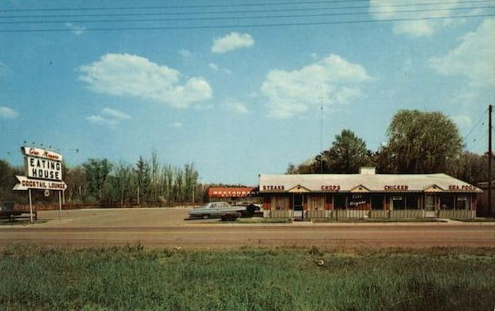 George Meyers Eating House - Vintage Postcard (newer photo)